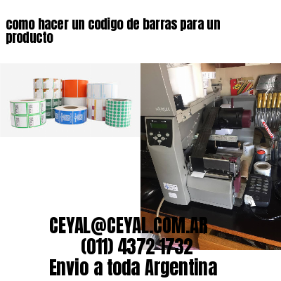 como hacer un codigo de barras para un producto