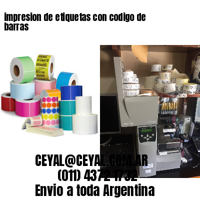 impresion de etiquetas con codigo de barras