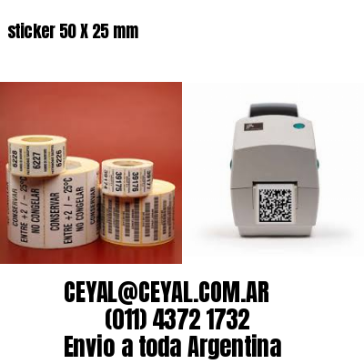 sticker 50 X 25 mm