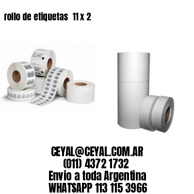 rollo de etiquetas  11 x 2