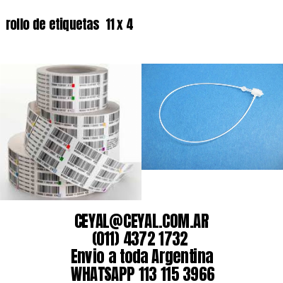 rollo de etiquetas  11 x 4