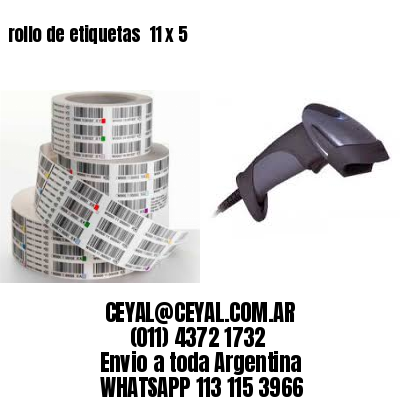 rollo de etiquetas  11 x 5