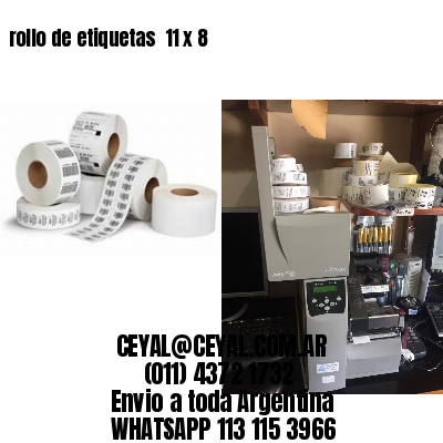 rollo de etiquetas  11 x 8