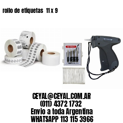 rollo de etiquetas  11 x 9