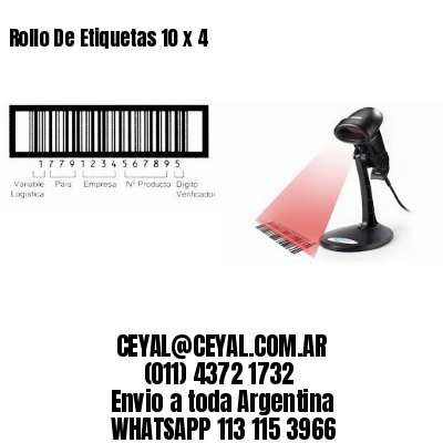 Rollo De Etiquetas 10 x 4