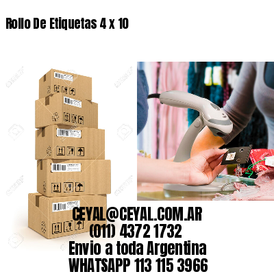 Rollo De Etiquetas 4 x 10