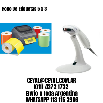 Rollo De Etiquetas 5 x 3