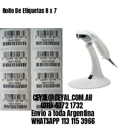 Rollo De Etiquetas 8 x 7