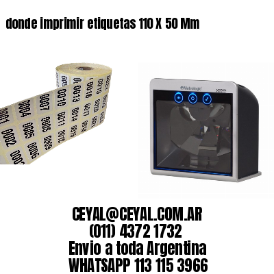 donde imprimir etiquetas 110 X 50 Mm