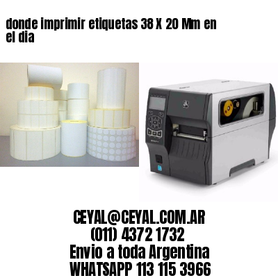 donde imprimir etiquetas 38 X 20 Mm en el dia