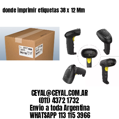 donde imprimir etiquetas 38 x 12 Mm