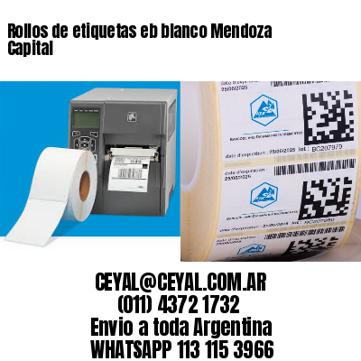 Rollos de etiquetas eb blanco Mendoza Capital