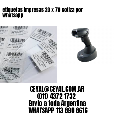 etiquetas impresas 20 x 70 cotiza por whatsapp