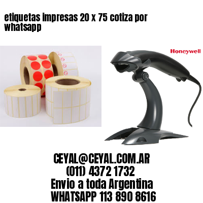 etiquetas impresas 20 x 75 cotiza por whatsapp