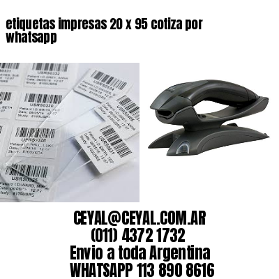 etiquetas impresas 20 x 95 cotiza por whatsapp
