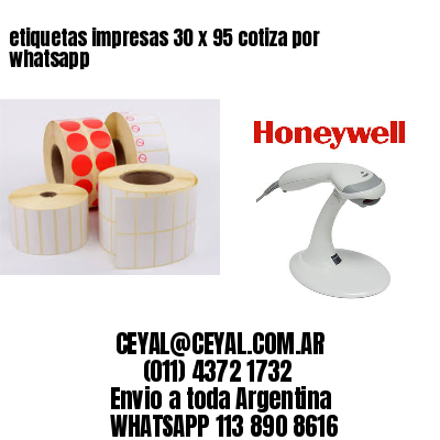 etiquetas impresas 30 x 95 cotiza por whatsapp