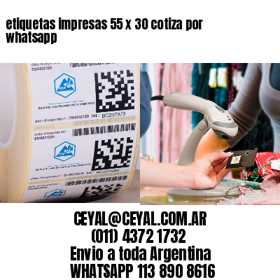 etiquetas impresas 55 x 30 cotiza por whatsapp