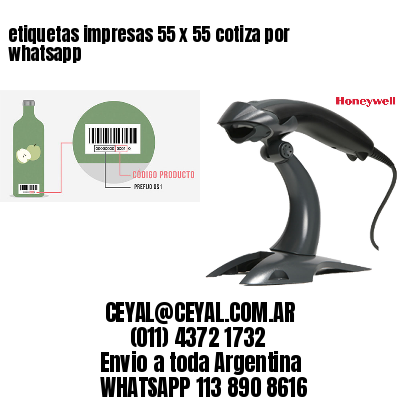 etiquetas impresas 55 x 55 cotiza por whatsapp