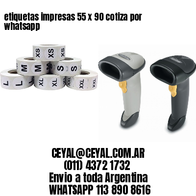 etiquetas impresas 55 x 90 cotiza por whatsapp