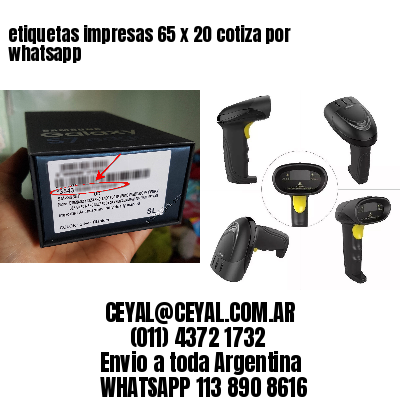 etiquetas impresas 65 x 20 cotiza por whatsapp