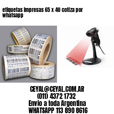 etiquetas impresas 65 x 40 cotiza por whatsapp
