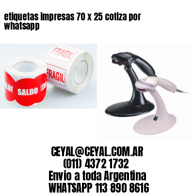 etiquetas impresas 70 x 25 cotiza por whatsapp