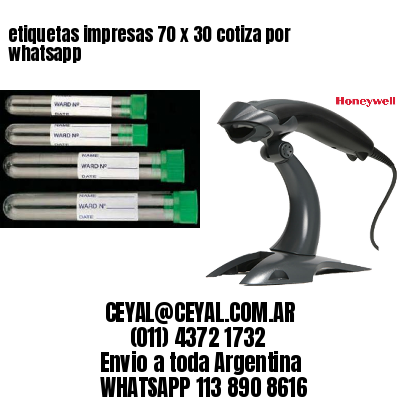 etiquetas impresas 70 x 30 cotiza por whatsapp