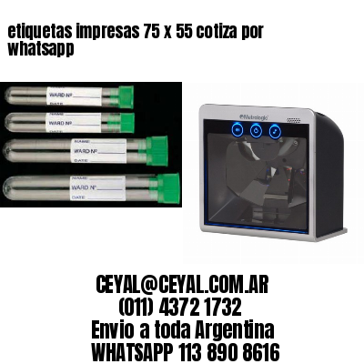 etiquetas impresas 75 x 55 cotiza por whatsapp