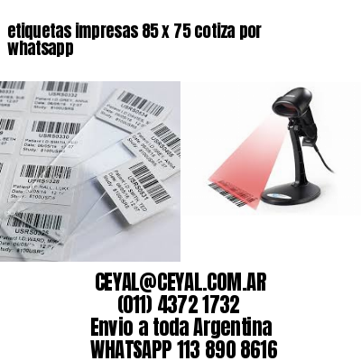 etiquetas impresas 85 x 75 cotiza por whatsapp