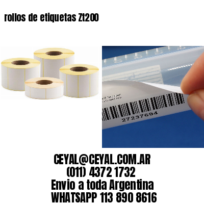 rollos de etiquetas Zt200