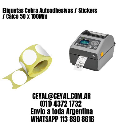 Etiquetas Cebra Autoadhesivas / Stickers / Calco 50 x 100Mm