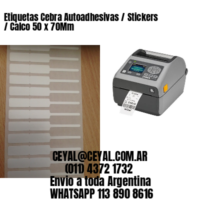 Etiquetas Cebra Autoadhesivas / Stickers / Calco 50 x 70Mm
