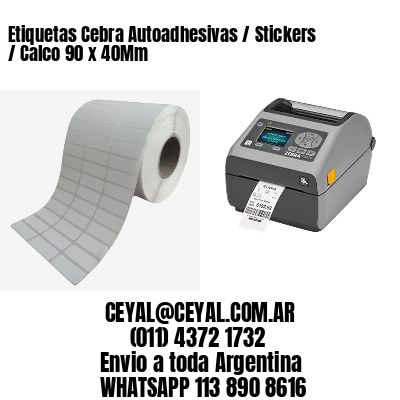 Etiquetas Cebra Autoadhesivas / Stickers / Calco 90 x 40Mm