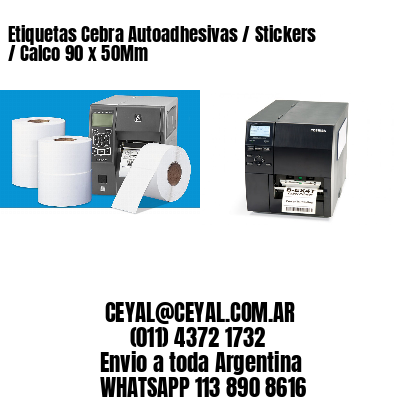 Etiquetas Cebra Autoadhesivas / Stickers / Calco 90 x 50Mm