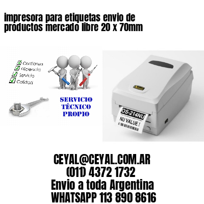 impresora para etiquetas envio de productos mercado libre 20 x 70mm