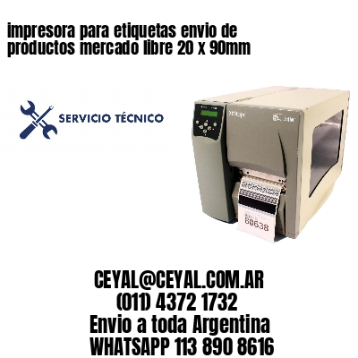 impresora para etiquetas envio de productos mercado libre 20 x 90mm