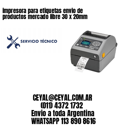 impresora para etiquetas envio de productos mercado libre 30 x 20mm