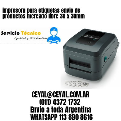 impresora para etiquetas envio de productos mercado libre 30 x 30mm