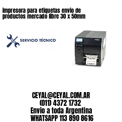 impresora para etiquetas envio de productos mercado libre 30 x 50mm