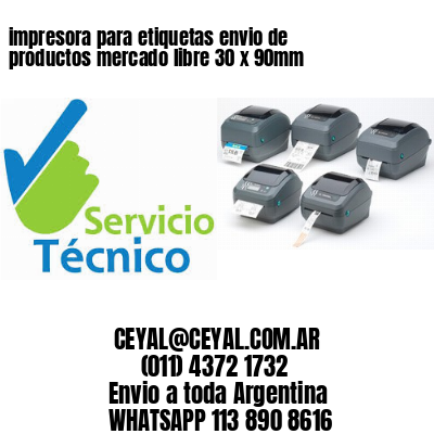 impresora para etiquetas envio de productos mercado libre 30 x 90mm