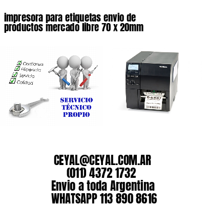 impresora para etiquetas envio de productos mercado libre 70 x 20mm