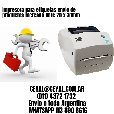 impresora para etiquetas envio de productos mercado libre 70 x 30mm