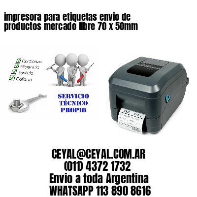 impresora para etiquetas envio de productos mercado libre 70 x 50mm