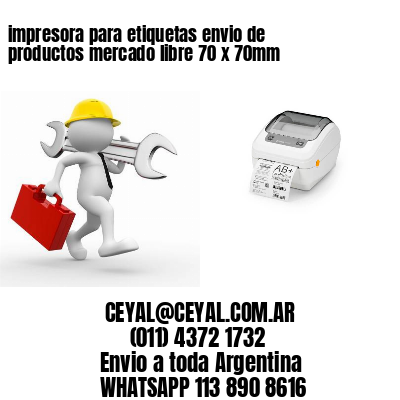 impresora para etiquetas envio de productos mercado libre 70 x 70mm