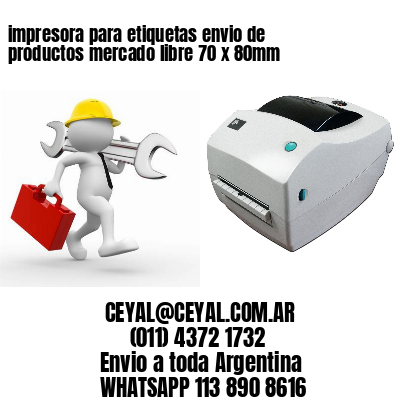 impresora para etiquetas envio de productos mercado libre 70 x 80mm