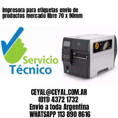 impresora para etiquetas envio de productos mercado libre 70 x 90mm