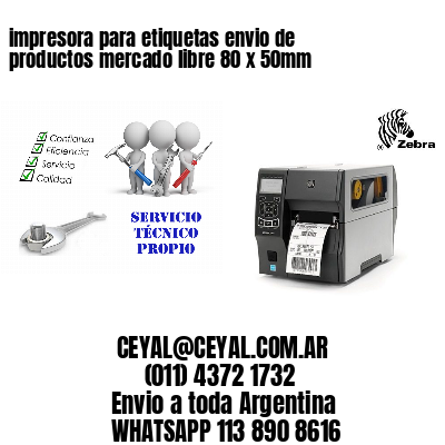 impresora para etiquetas envio de productos mercado libre 80 x 50mm