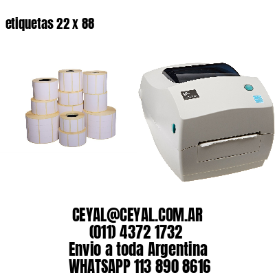 etiquetas 22 x 88