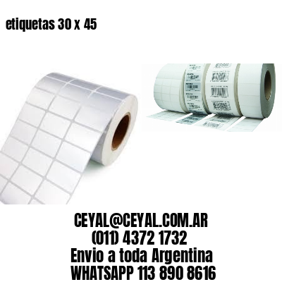 etiquetas 30 x 45