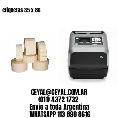 etiquetas 35 x 86